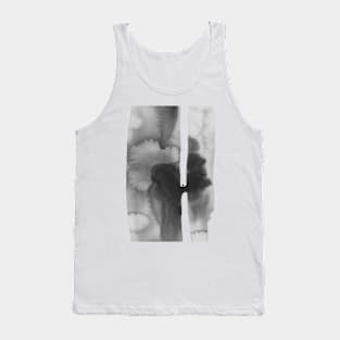 Abstract watercolor art, black and white, japanese style Tank Top